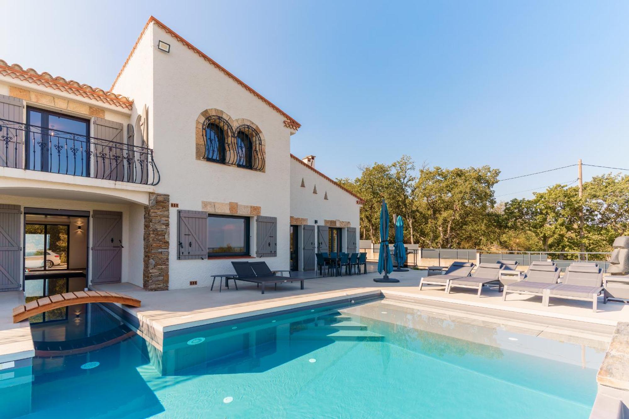 Mas Sureda - Evasion Luxueuse Avec Vue Panoramique Villa Argelès-sur-Mer Exterior foto